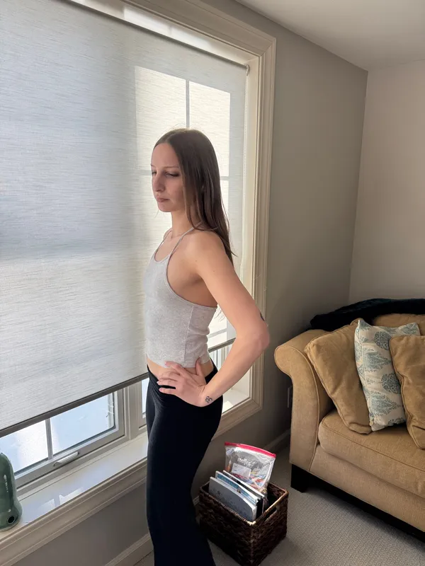 Brandy Melville Halter Tank Grey Light Top - Image 2