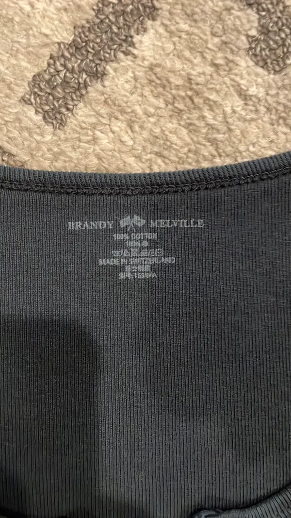 Navy Blue Zelly Brandy Melville Top - Image 3