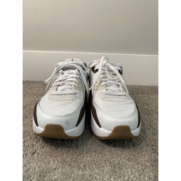 Title: Nike Air Max 90 Futura Platform Sneakers White Brown Women’s Size 8 - Image 2