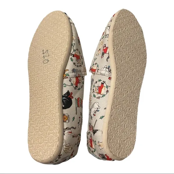 Toms Christmas Cats‎ Festive Holiday 6 Shoes - Image 6