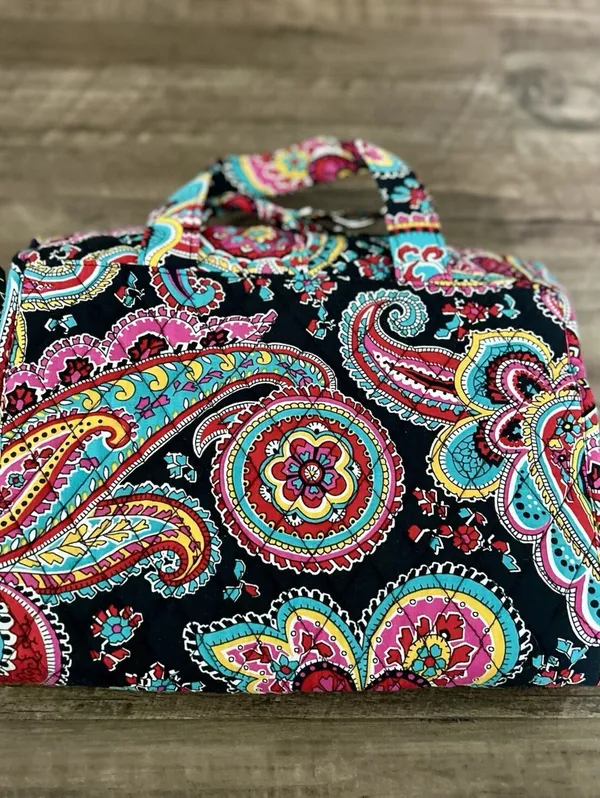 Vera Bradley Petal Paisley Hanging Travel Organizer Cosmetic Makeup Toiletry Bag - Image 8