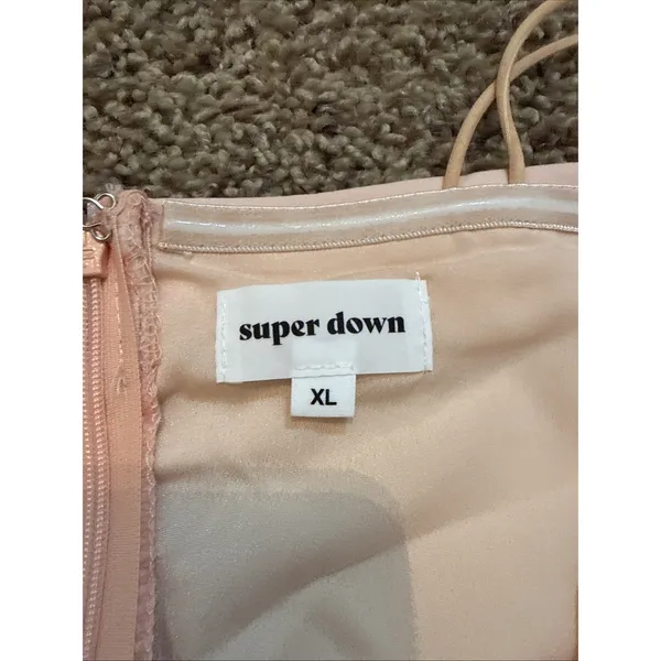 Revolve Superdown Pollie Mini Dress Light Pink XL - Image 6