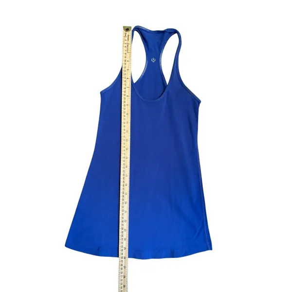 Lululemon sz 2 Racerback Blue Tank Top Womens Activewear fair condition - Image 8