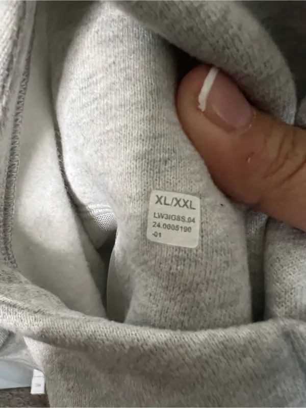 Lululemon Oversized Scuba Half Zip Funnel Neck Heathered Grey Long Sweater - Image 8