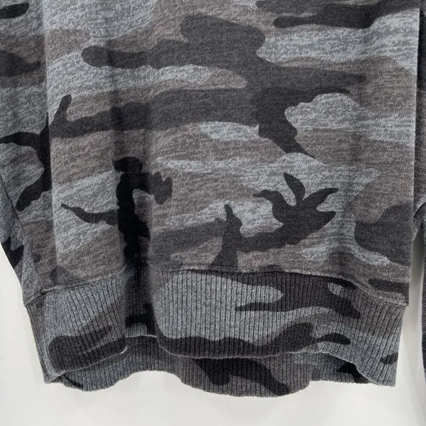 Rails Ramona Iron Camo Print Gray Black Sweatshirt Pullover‎ Top Women’s Size XS - Image 4