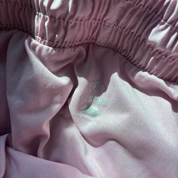 Solid Pastel Pink Athletic Shorts - Image 5