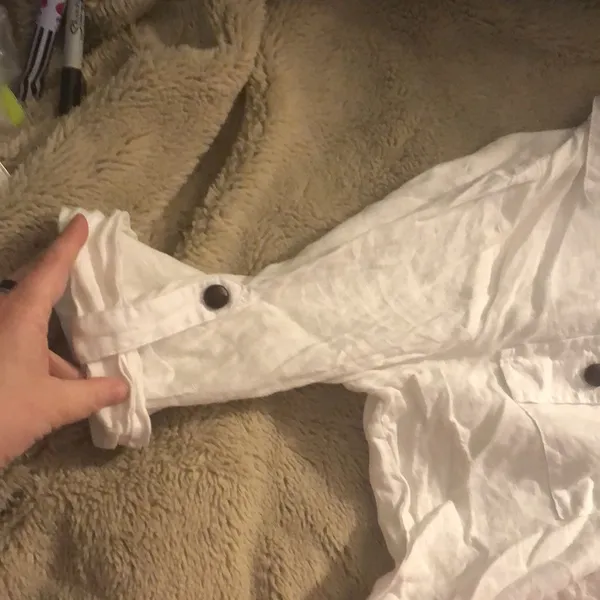 🎉4 for $20 I.N.C. White Linen Button Down, size medium - Image 3