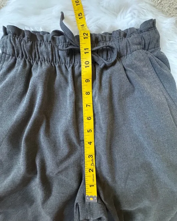 Abercrombie & Fitch Paperbag Waist Drawstring Straight Leg Pants size XS - Image 9