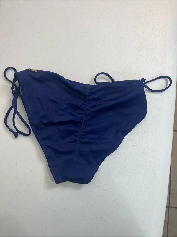 Victoria's Secret Cobalt Blue Tie-Side Bikini Bottoms - Image 4