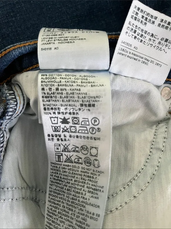 Levi's Dark Indigo 414 Relaxed Straight Jeans - Image 3