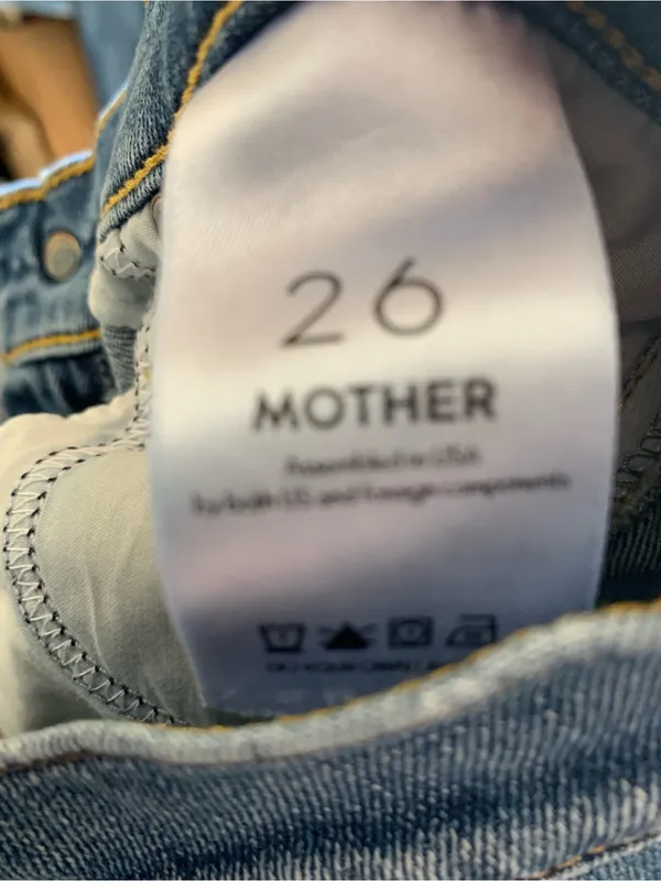 MOTHER Blue Boyfriend Jeans Women Denim Bottoms Size 26 Casual Pants Ankle - Image 4