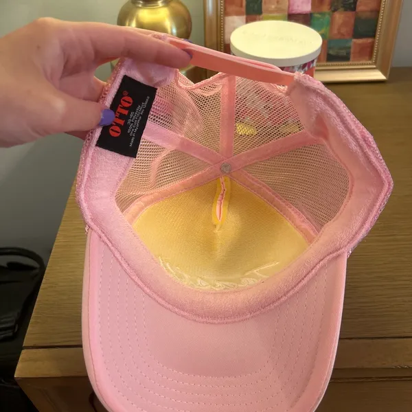 Toast Podcast Trucker Hat Pink - Image 3