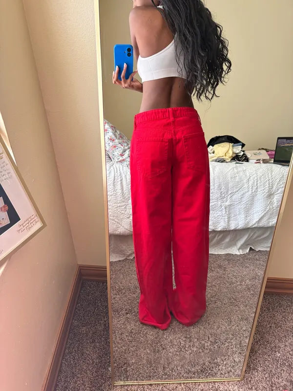 Red Edikted Jeans - Image 3
