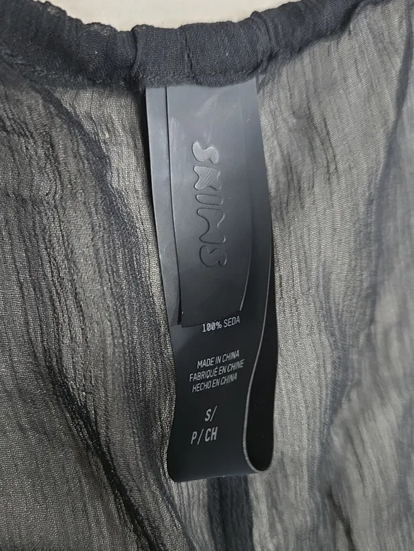 Skims Black Cover-ups Sheer Pants Size S - Image 7