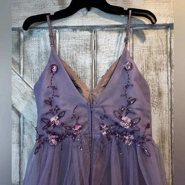 Say Yes To The Prom Prom Dress Junior's V-Neck Ballgown Size‎ 7 - Image 5