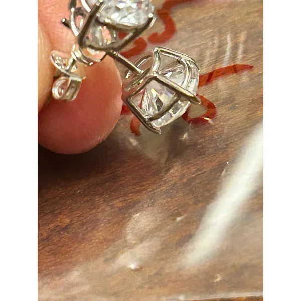 925 sterling silver earring 2.39g h75 stud - Image 6