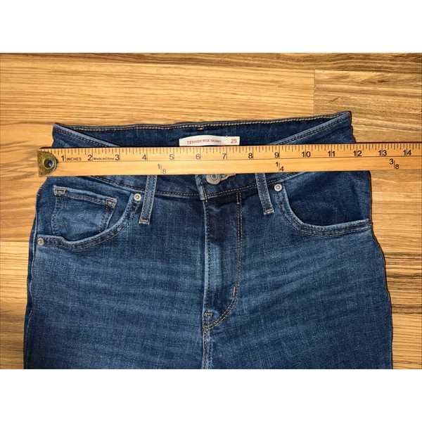 Women's Jeans Levi Strauss 721 High‎ Rise Skinny 25x28 - Image 2