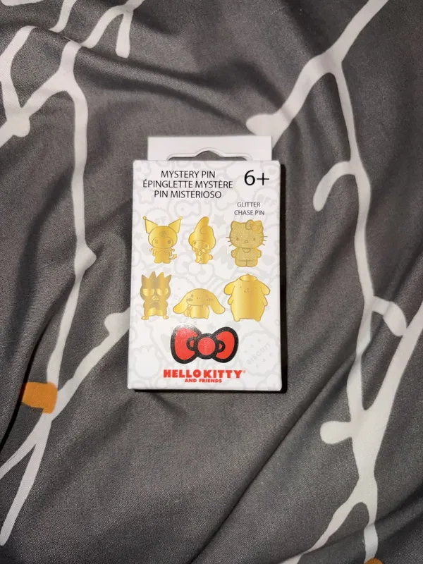 Loungefly Hello Kitty Sanrio 50th Anniversary Gold Mystery Box Pin (One Pin) NIB - Image 2