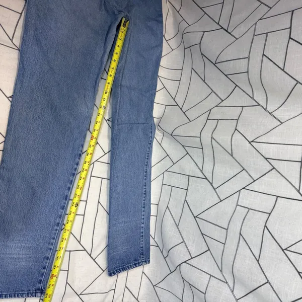 Roughrider by Circle T Vintage Western Jeans‎ Blue Denim V-Yoke Concho 28x34 - Image 3