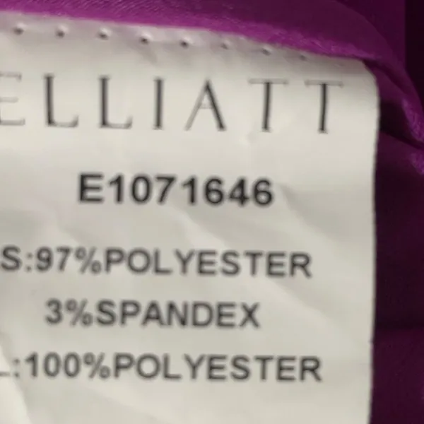 Elliatt Satin Halter Cocktail Dress Violet Asymmetrical Large NWT - Image 15