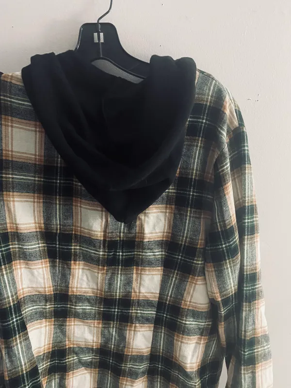 Walmart flannel Hoodie - Image 2