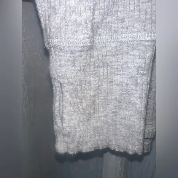 Aerie Offline Gray Way back Waffle Long Sleeve Henley T-Shirt size Large - Image 5