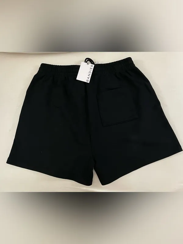 Bandier SET Black Casual Elastic Waist Short & Crewneck sweatshirt size S - Image 4