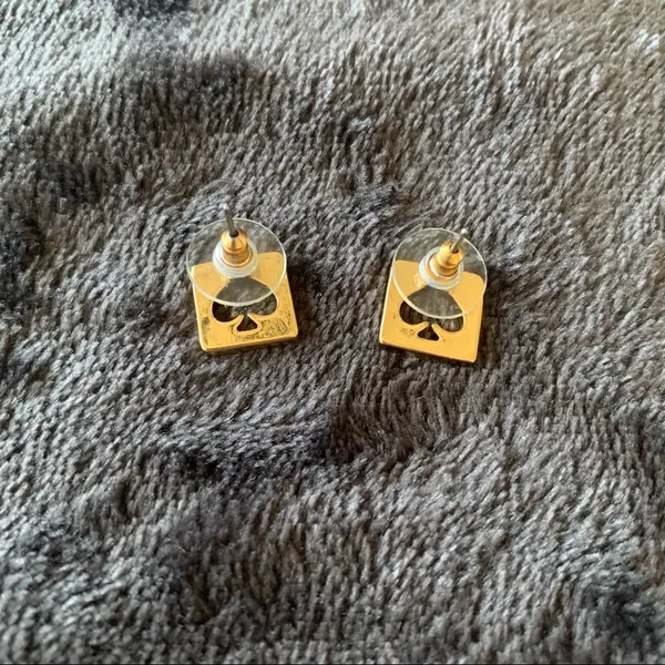 Kate Spade ♠️♠️ gold block earrings - Image 2