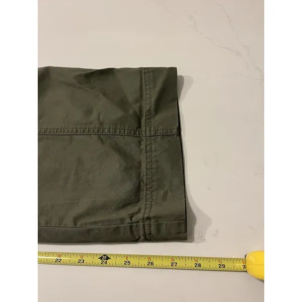 NWT Abercrombie & Fitch High Rise 90s Utility Cargo Pant Green 29/8 Short - Image 7