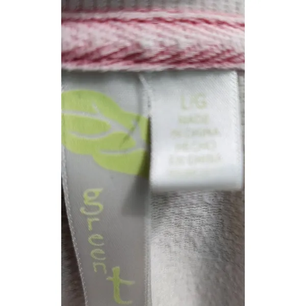 By Love Tree Sweatshirt Pullover Pink Contrast Stitching Comfy Casual L‎ - Image 5