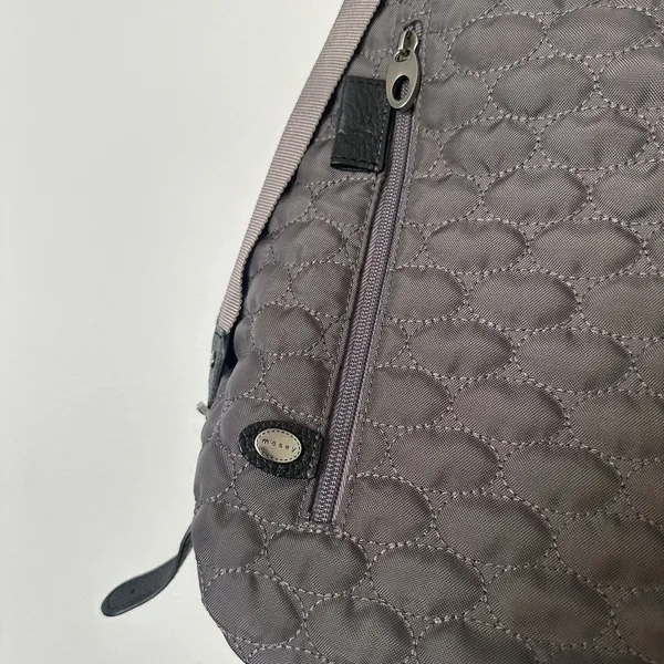 Mosey Life Baggallini Gray/Lavender Convertible Backpack Bag Travel Packable - Image 7