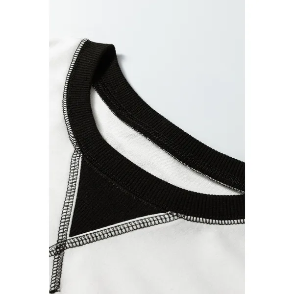 Color-Block Striped Long Sleeve Sweatshirt - Medium - Image 7