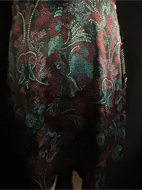 The Limited Black & Plum Brocade Fit-&-Flare Dress SZ 2 NWT - Image 10
