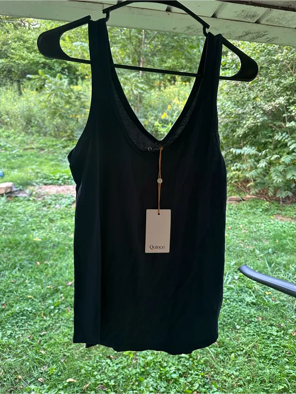 NWT Quince double scoop tank navy extra small - Image 2