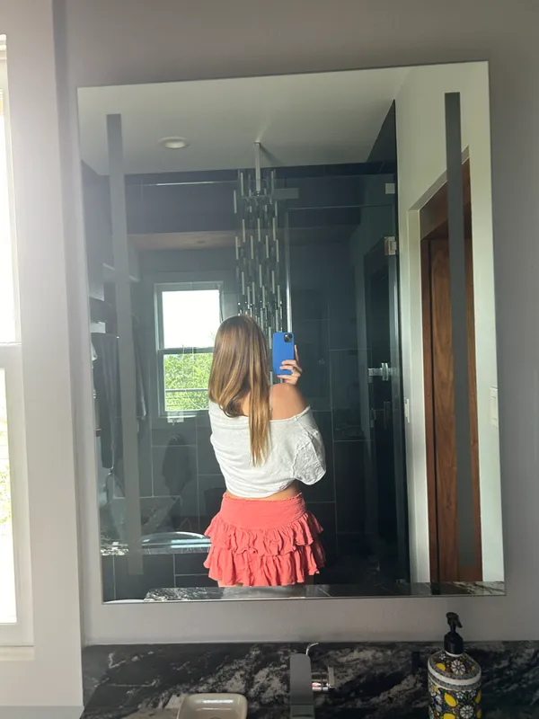 Rock n rags coral mini skirt - Image 3