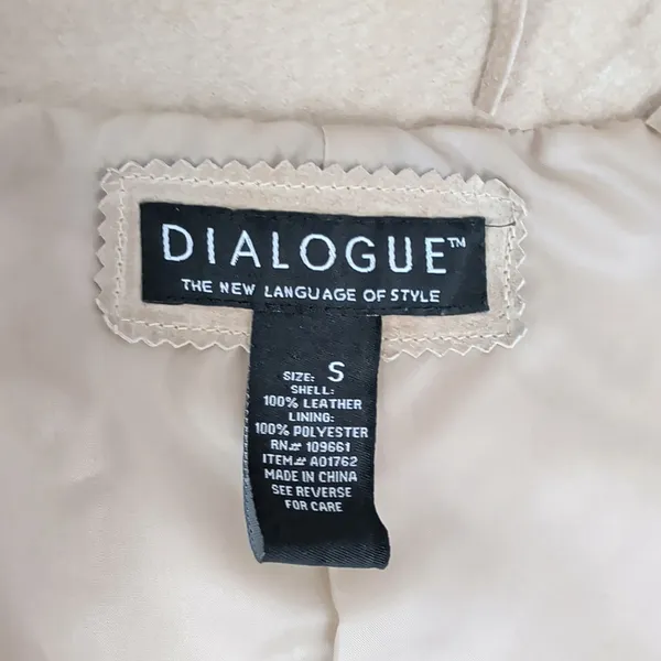 Dialogue Ladies' Vintage Suede Fringed Jacket Small - Image 2