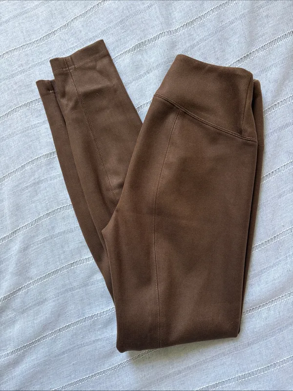 White House Black Market's signature Runway Leggings in chocolate - Image 6