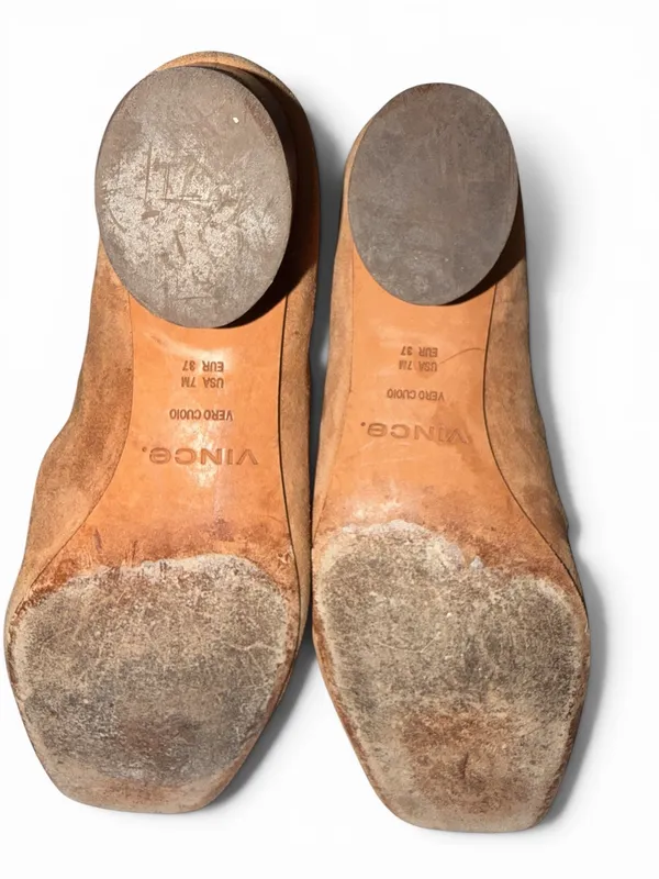 Vince Tall Suede Over-the-Knee Boots in Tan Suede - Image 7