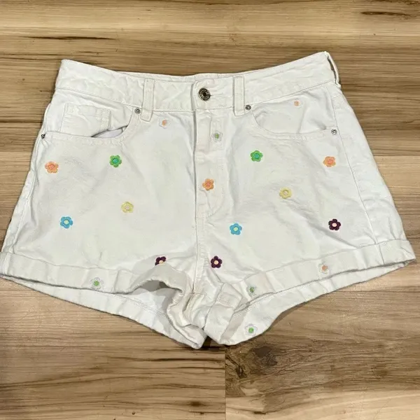 PacSun Eco Flower Power Embroidered Mom Shorts Women’s 27 - Image 2