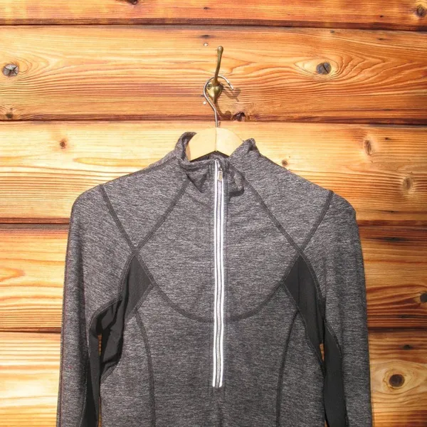 Lululemon Run Dash Halpf Zip Pullover Static Black 6 - Image 4