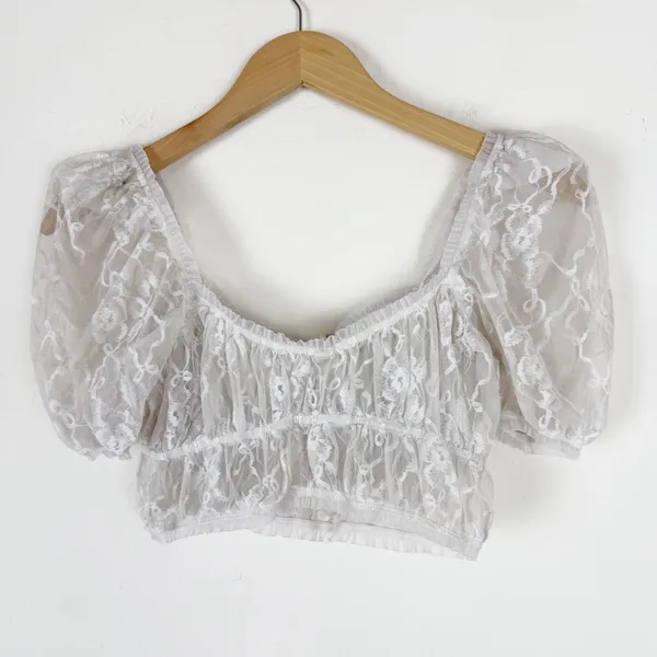 FOR LOVE & LEMONS white Belle Long Line Bra - Image 6