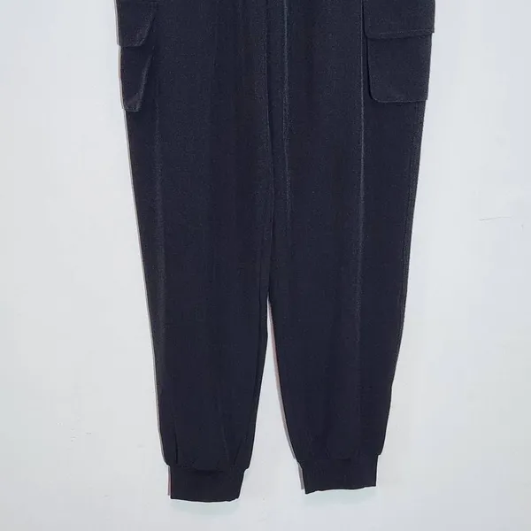 CI Sono Black Pull-on Cargo Joggers Size Medium Black Cargo Jogger Pants - Image 4