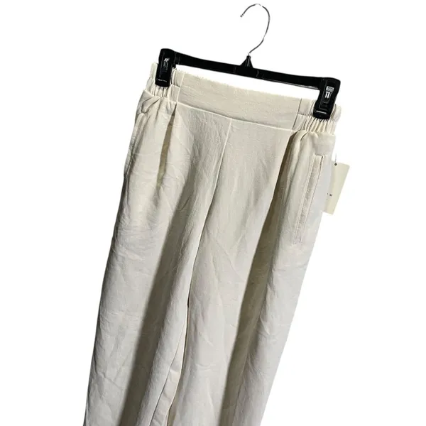 A New Day XS Polyester Blend White Pull-On‎ Pants career flowy - Image 2