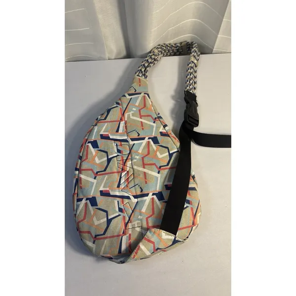 KAVU Rope Bag‎ Geometric Print Sling Crossbody Backpack Outdoor Hiking - Image 5