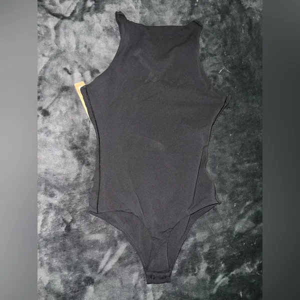 Skims Fits Everybody High Neck Bodysuit in Onyx Size Small New with tag - Image 12