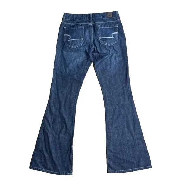 AE AMERICAN EAGLE REAL FLARE WOMENS JEANS 0R 26x29 - Image 2
