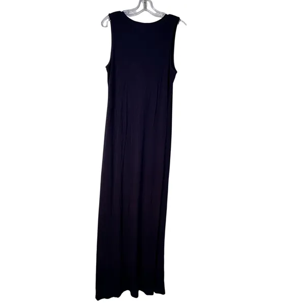 Pink Rose Navy Blue Strappy Lattice Neck Sleeveless Maxi Dress XL - Image 2