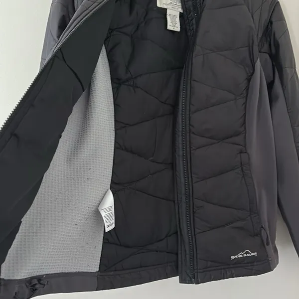 Eddie Bauer Women’s Premium Goose‎ Down Jacket Full Zip Black Size M - Image 5