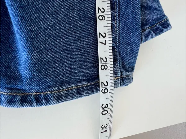 Sam Edelman Women's High Waist Wide Leg Drawstring Denim Pants Relaxed - Image 6