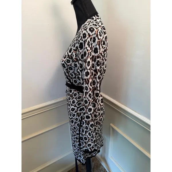 Diane von Furstenberg x Target Neutral Poppy Sweater Knit Wrap Dress Long Sleeve - Image 4